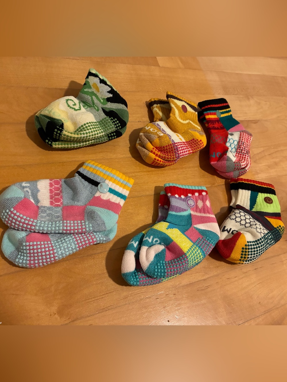 New Bombas Toddler Gripper Socks 6 pack - Disney Princess